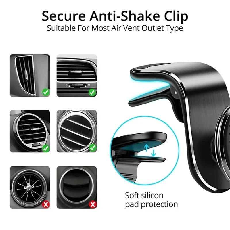 Magnetic Car Phone Holder Air Vent Mount Mobile Stand