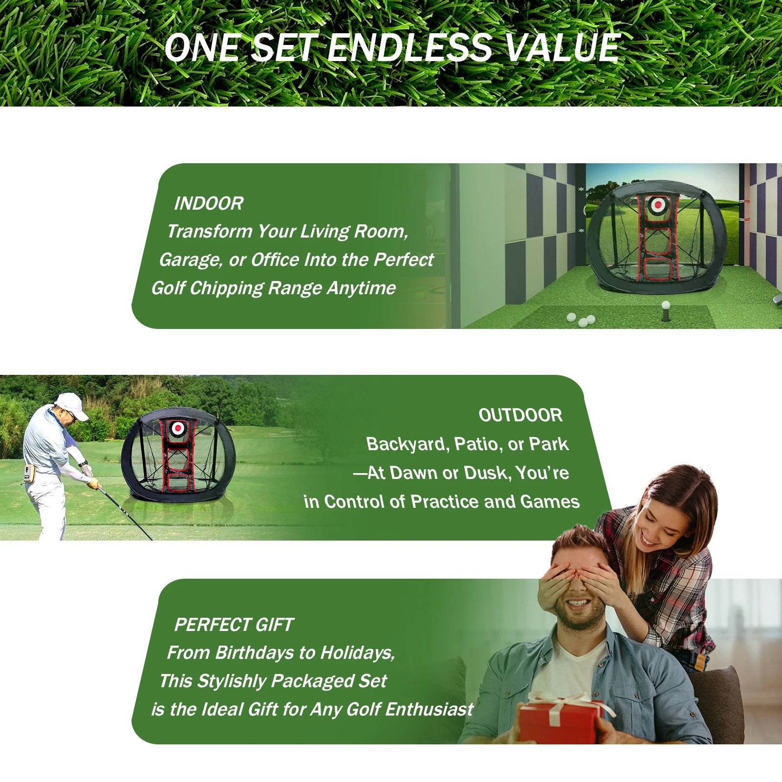 Heavy-Duty Golf Practice & Training Net