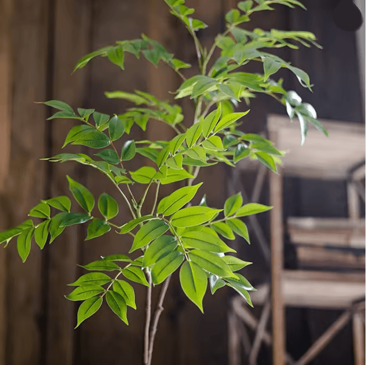 Large Artificial Ficus Tree with Realistic Green Leaves for Home and Garden Decor