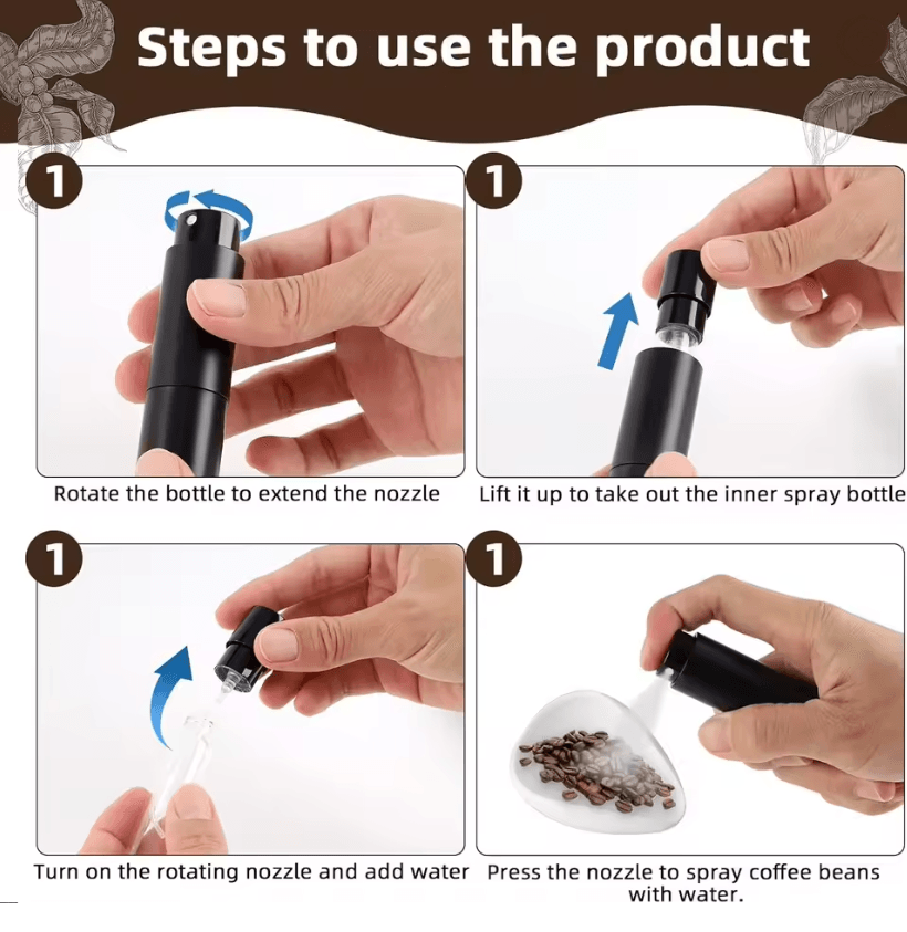 FLYMUYU Precision Coffee Dosing Cup and Ceramic Tray Set with Static Reduction Spray