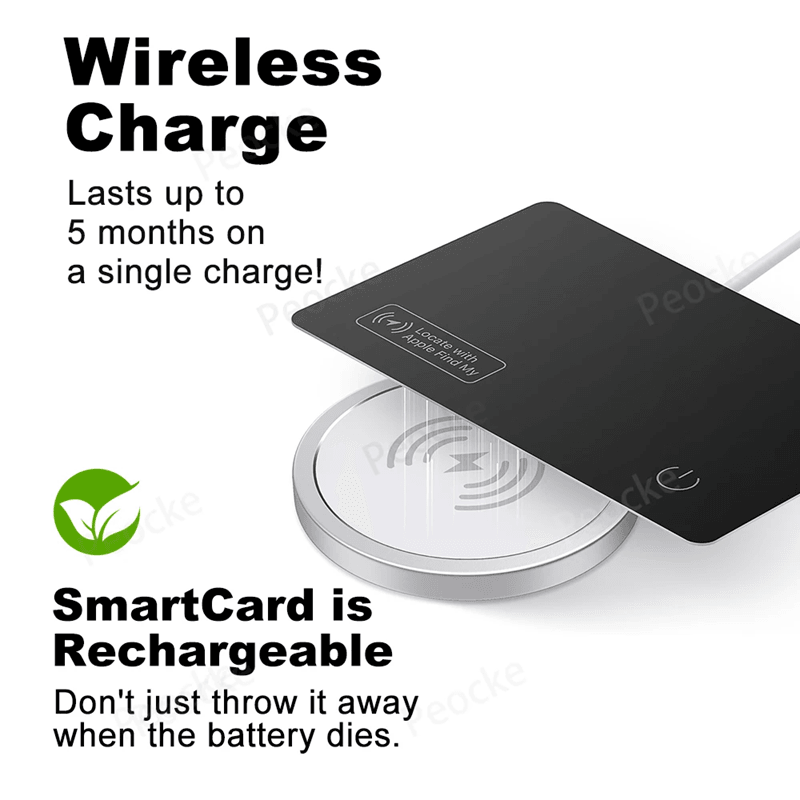 TrackMate Smart Wallet Card GPS Bluetooth Tracker for iPhone