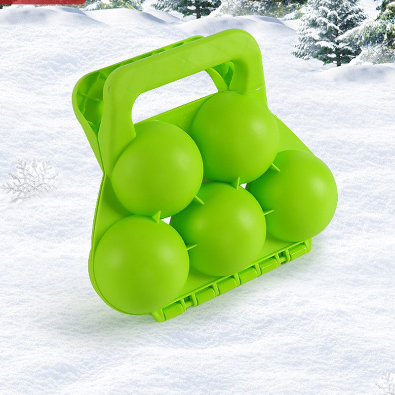 Snowball Maker Mold for Kids Winter Cartoon Snow Mold Tongs for Snowball Fights & Outdoor Fun