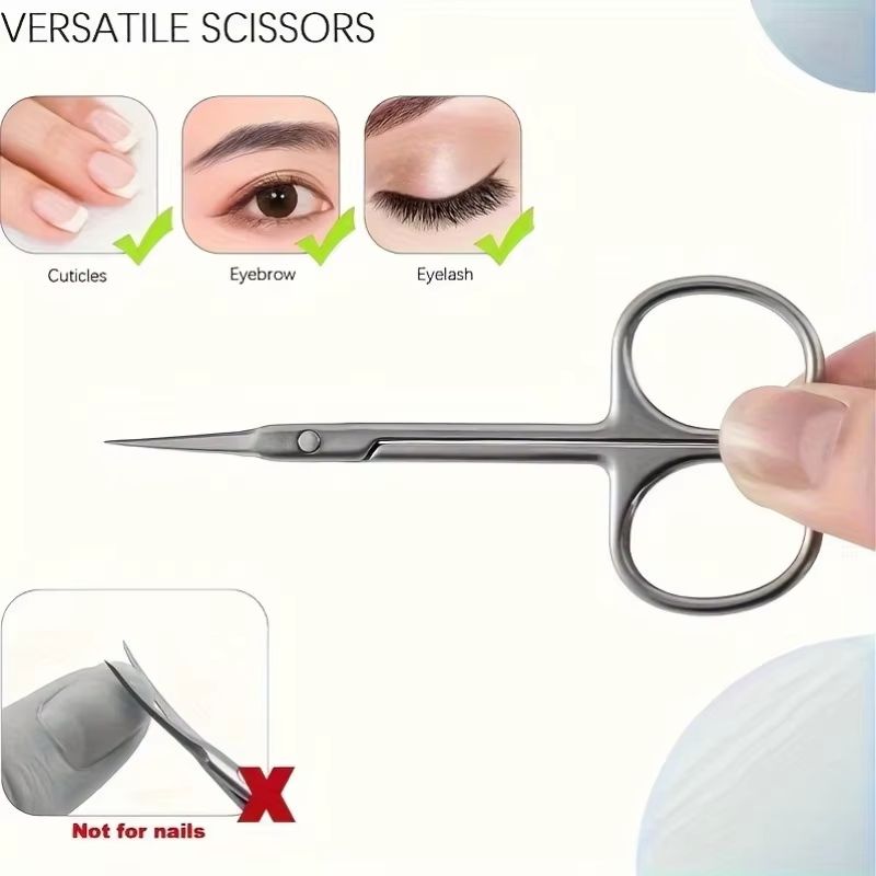 Curved Cuticle Scissors and Dead Skin Remover Nail Trimmer Professional Nail Art Tool