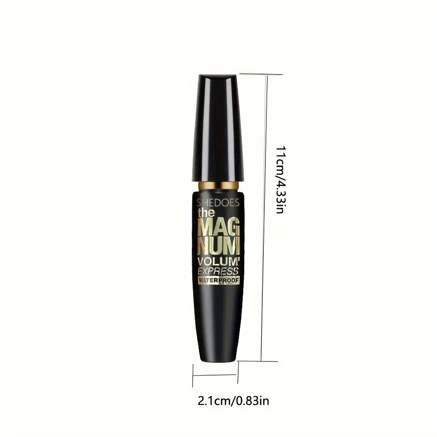 4D Black Waterproof Mascara Lengthening Thickening and Curling Liquid Fiber Lash Makeup
