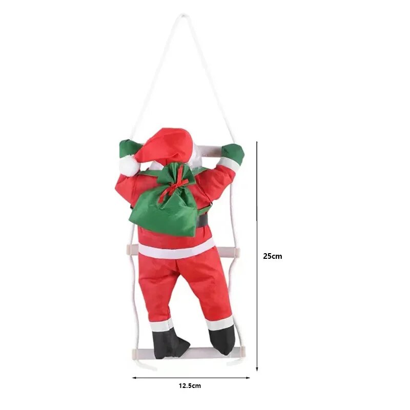 Santa Claus Rope Ladder Christmas Home Pendant Xmas Tree Hanging Ornament 2024 Decor Gift