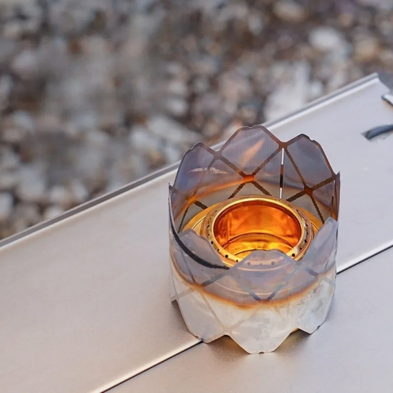 Ultra Light Windproof Camping Stove Stainless Steel Burner Shield
