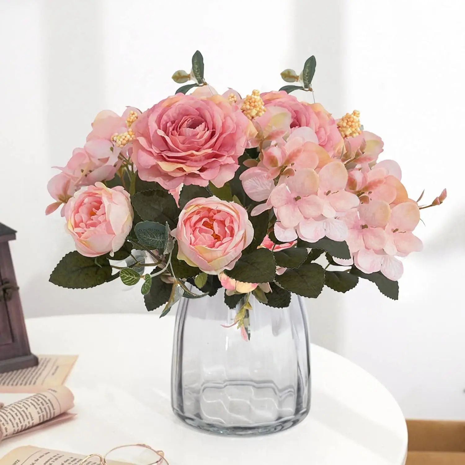 Artificial Rose and Peony Flower Bouquet for Wedding And Home Decor