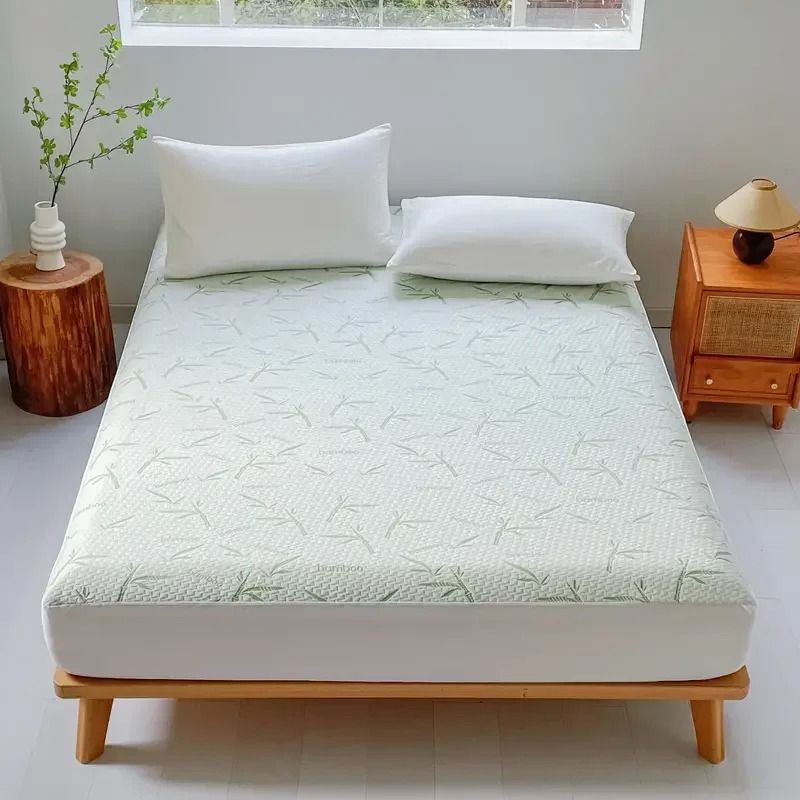 Waterproof Bamboo Mattress Cover Cooling Fitted Sheet Deep Pocket