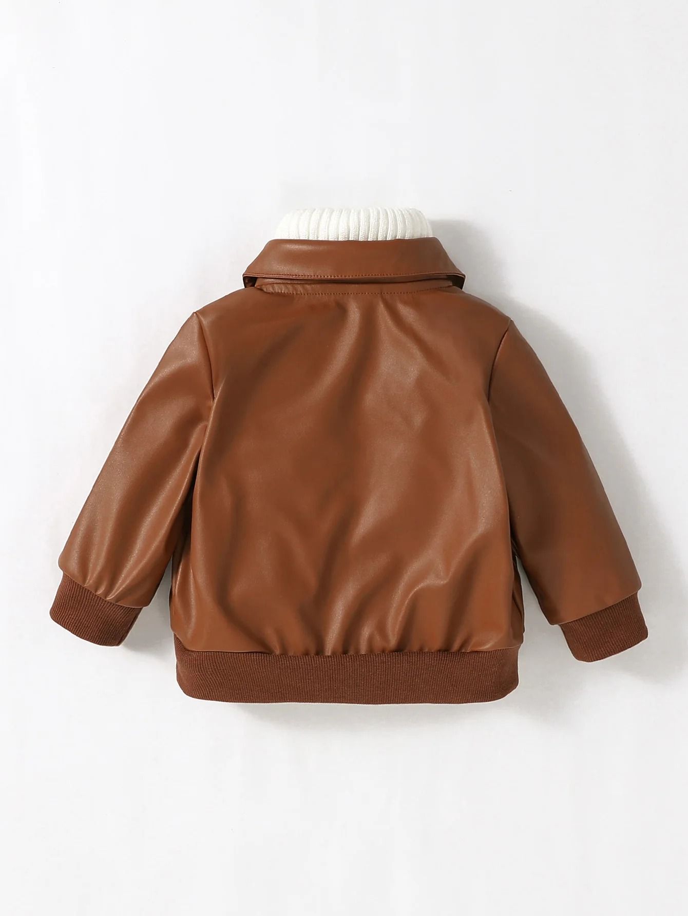 2024 Premium Baby Boys PU Leather Jacket - Fashion Fall/Winter Moto Outerwear