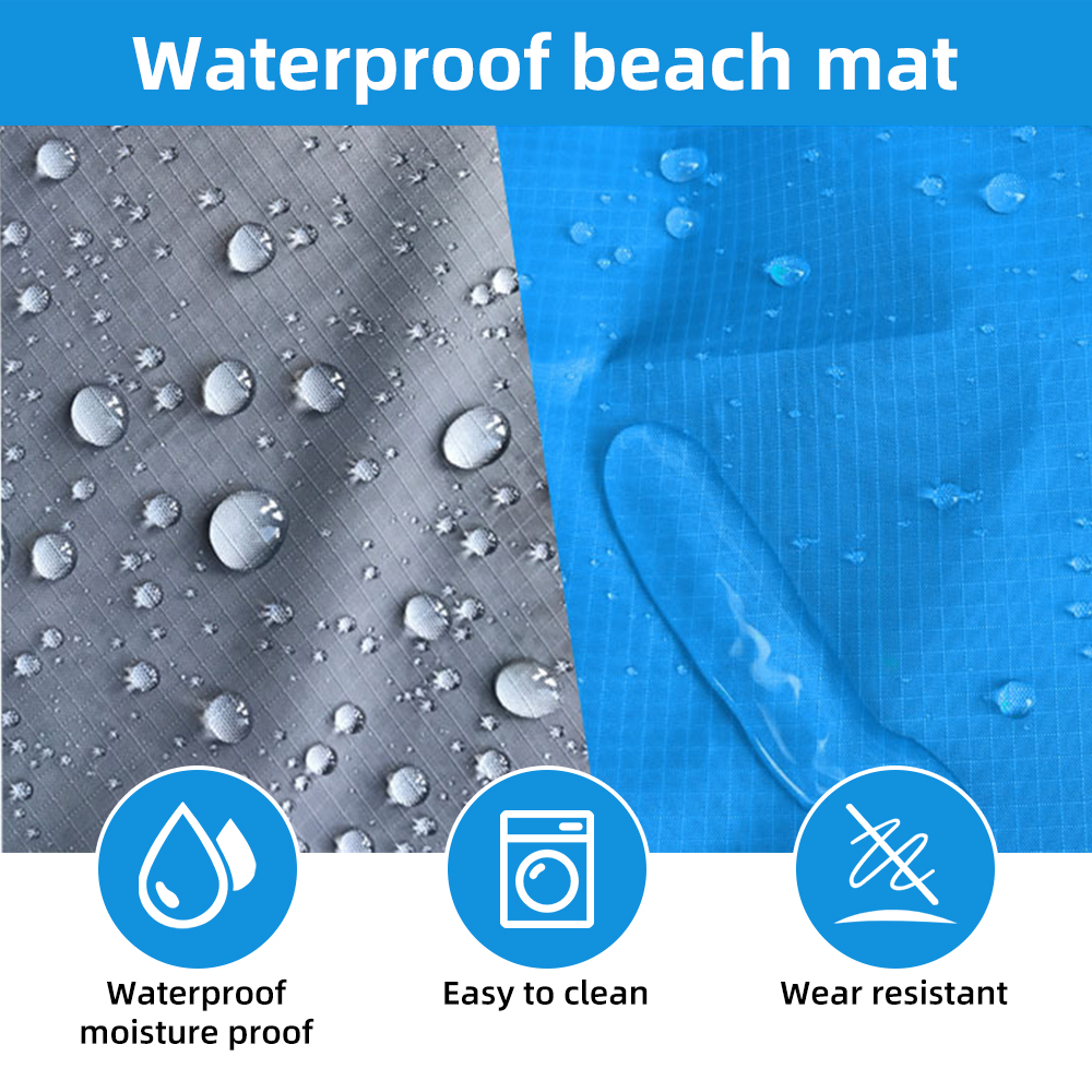 Extra Large Waterproof Beach Mat Sand Free Foldable Picnic Blanket for Camping Travel