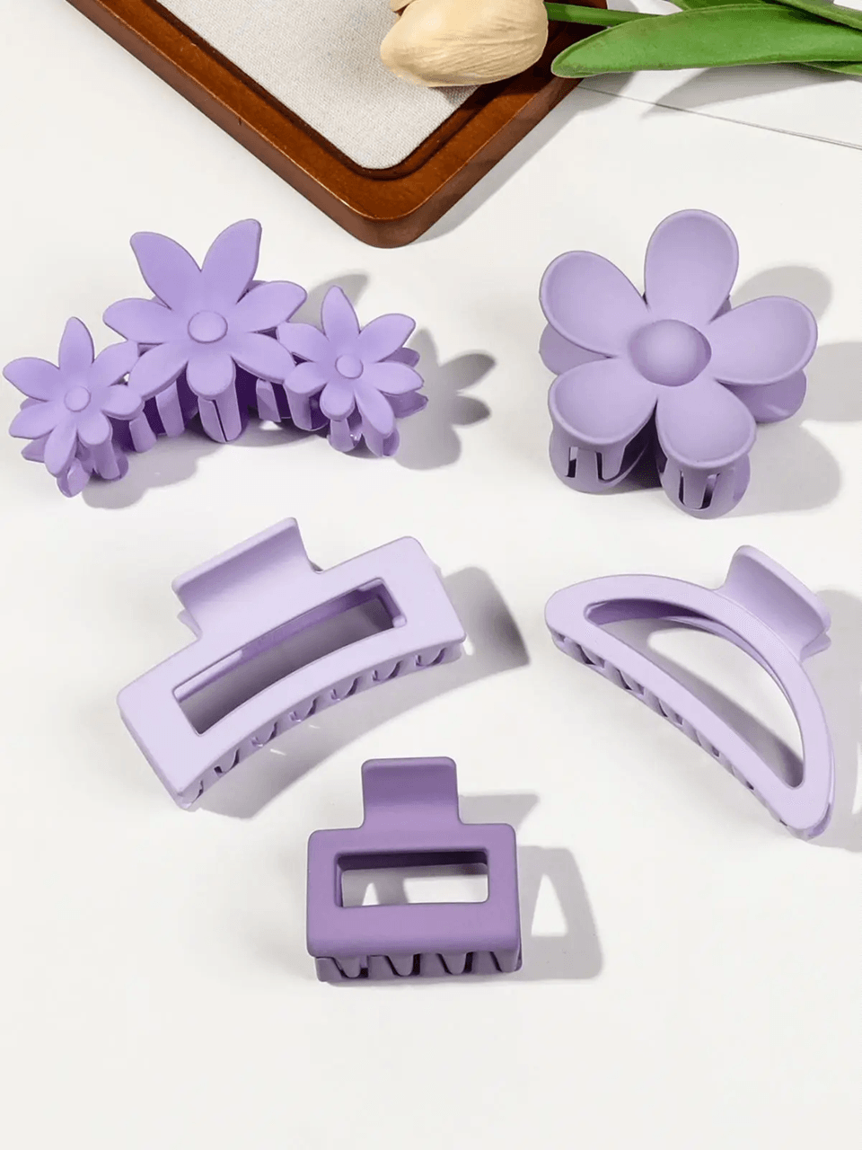 FlexiHold Mixed Shape Strong Grip Hair Claw Clips Set