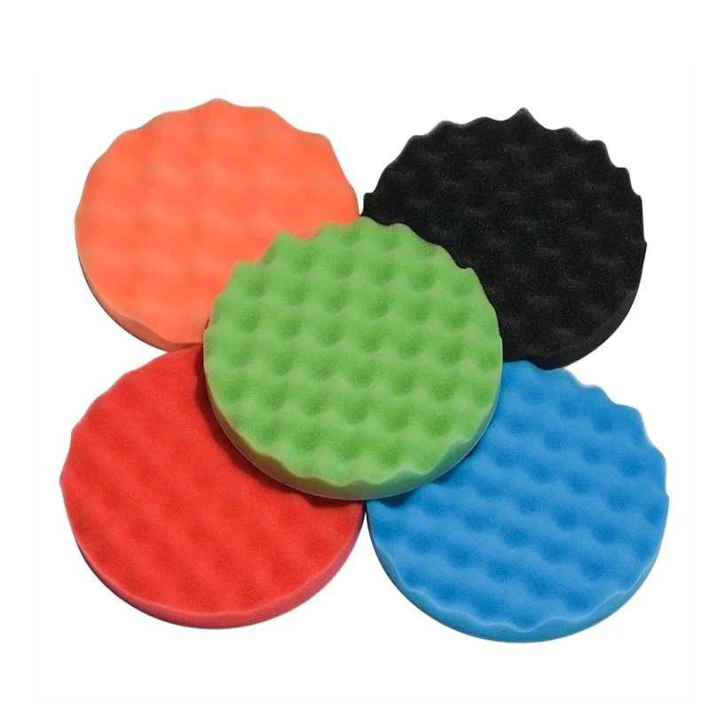 Car Polishing Sponge Pads Set 5-Pack for Waxing and Detailing