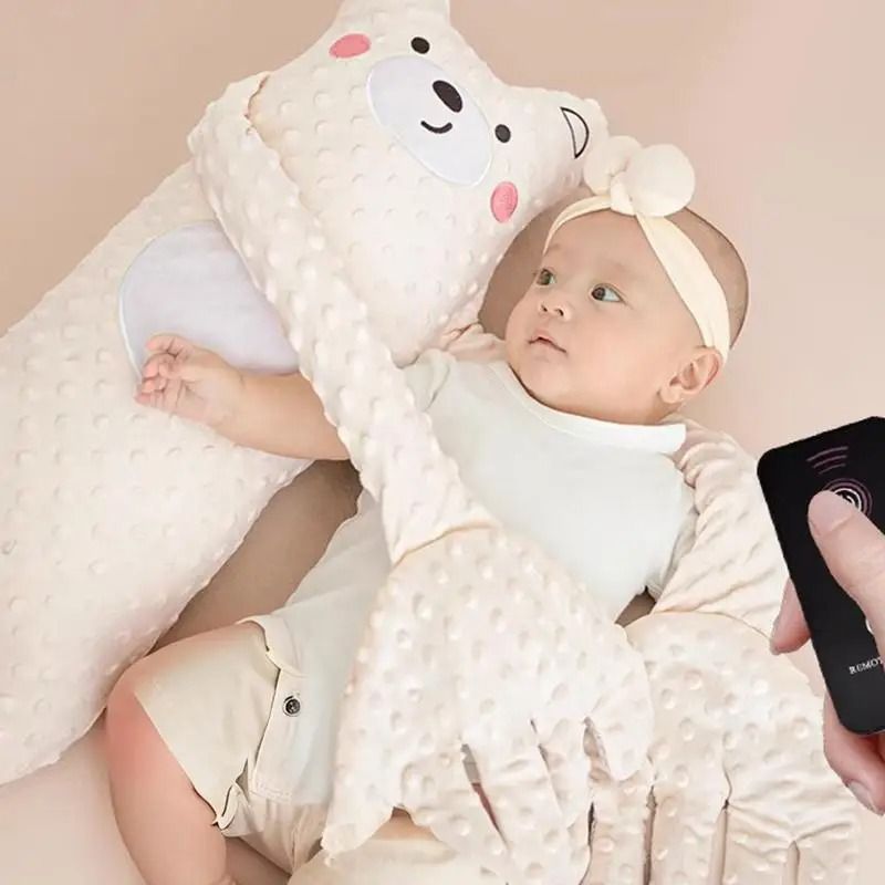 Remote Control Electric Baby Sleep Toy Cartoon Bear Plush Soother Pillow