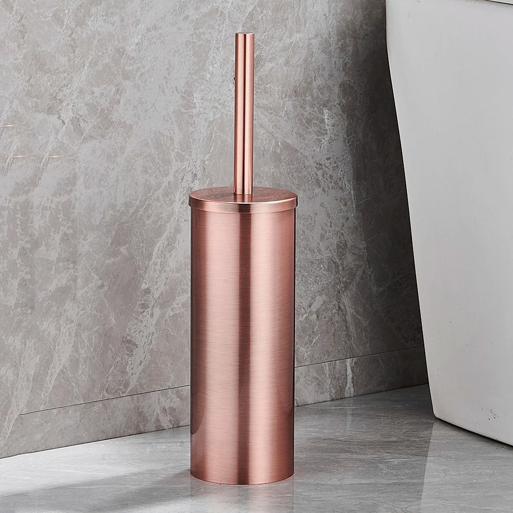 Stainless Steel Wall-Mounted Toilet Brush Set