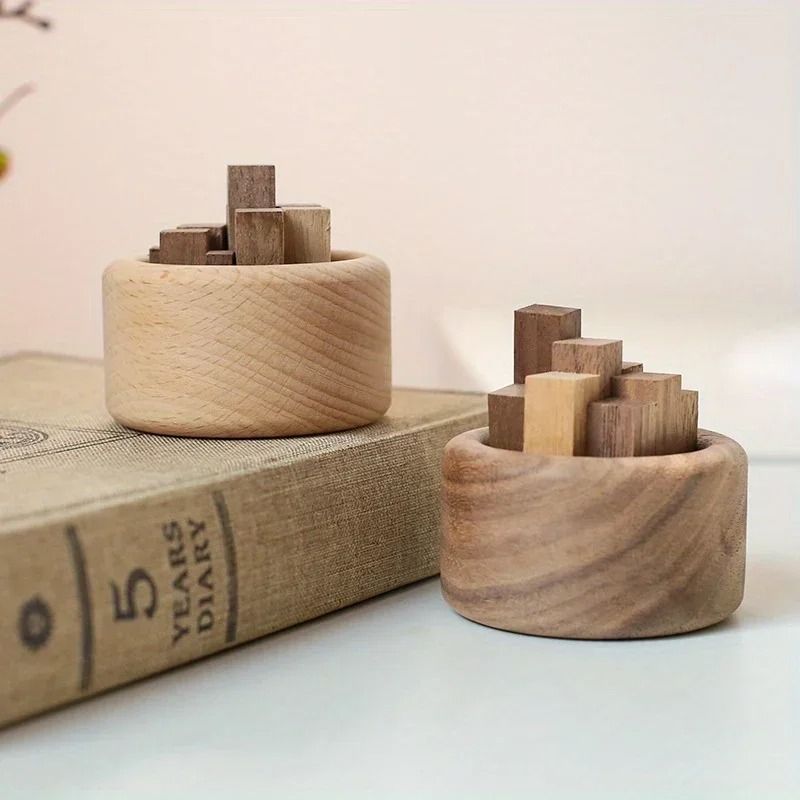 Zen Wood Essential Oil Diffuser – Handcrafted Beech & Walnut Fragrance Expander