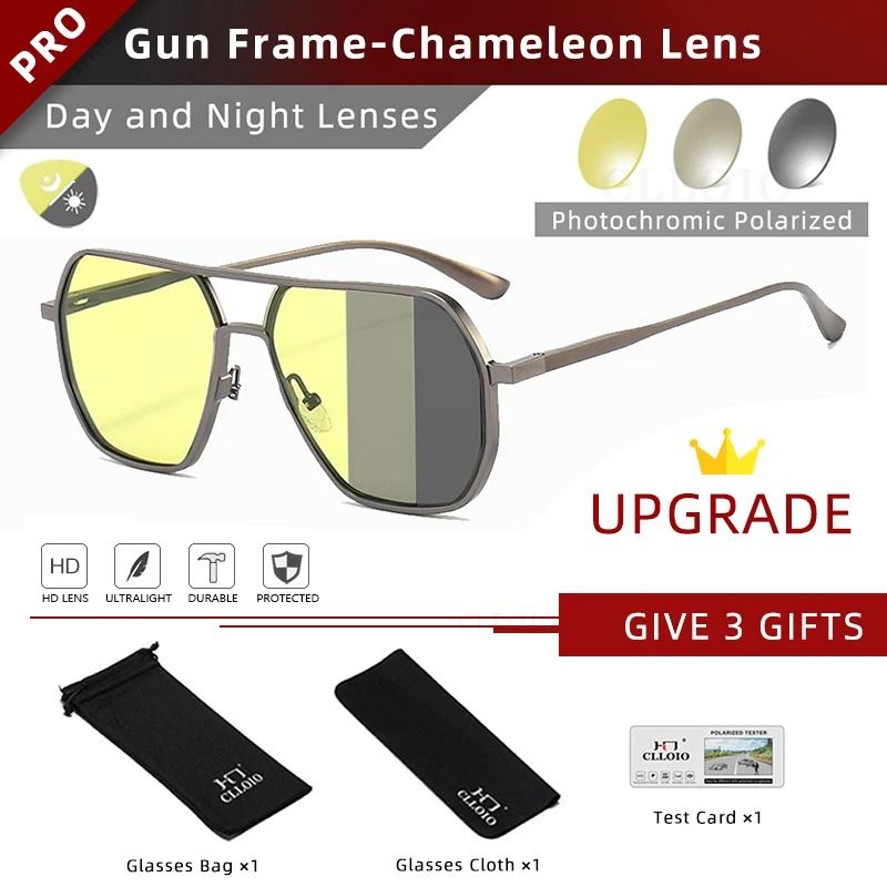 CLLOIO Photochromic Polarized Driving Glasses UV400