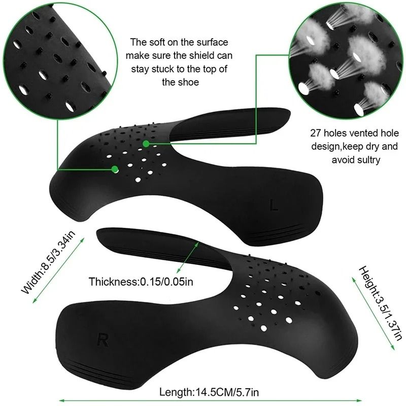 4Pcs Shoe Toe Cap Crease Protector for Sneaker Maintenance