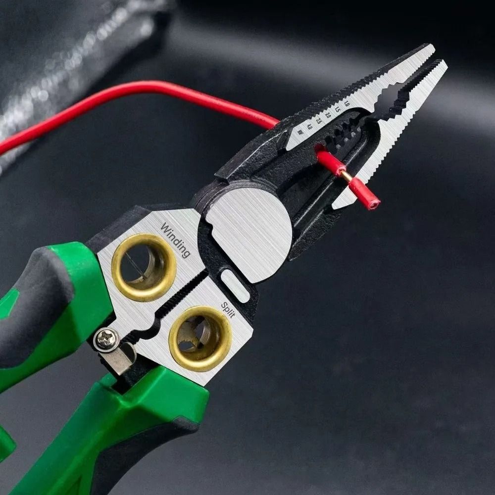 ProVolt 8-in-1 Wire Stripper Pliers with Built-In Voltage Tester