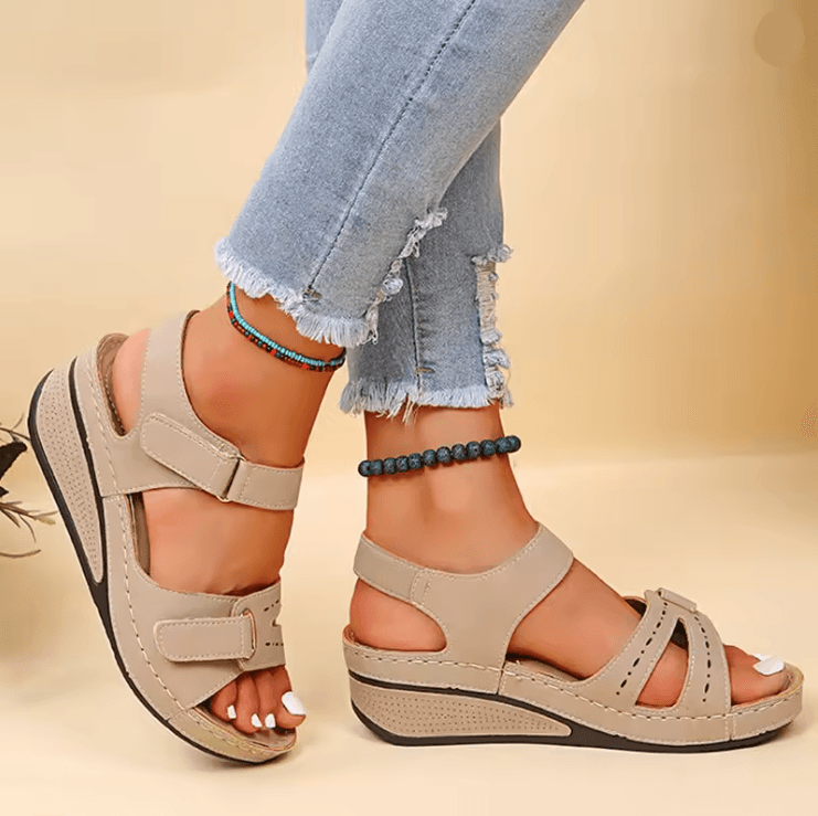 BreezeWalk Lightweight Wedge Sandals for Women