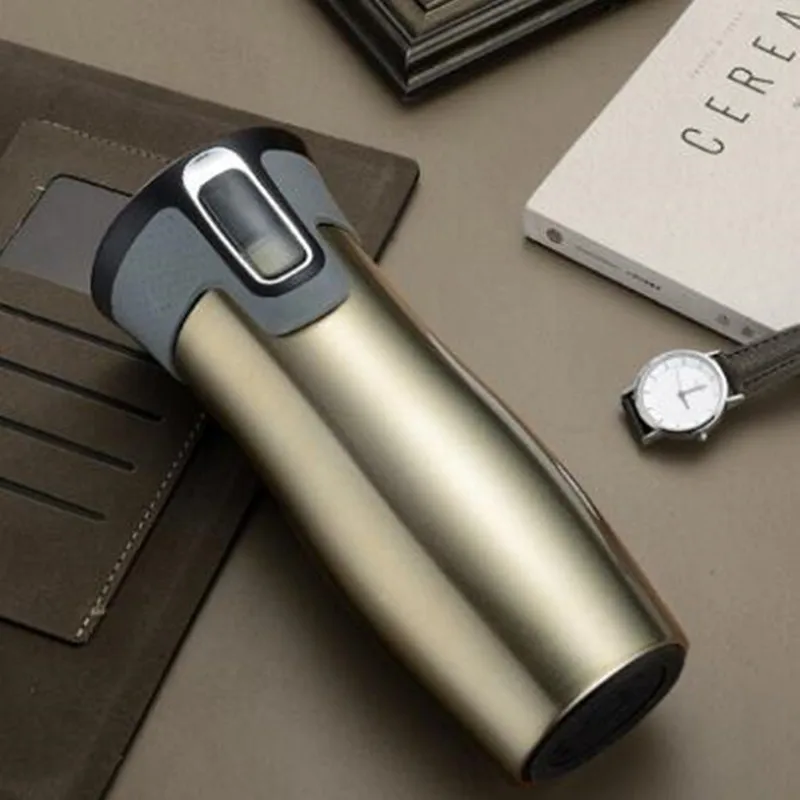Stainless Steel Double Wall Travel Mug Leak proof Thermos Mug Coffee Cups Car Vacuum Insulaltion Thermal Water Bottle