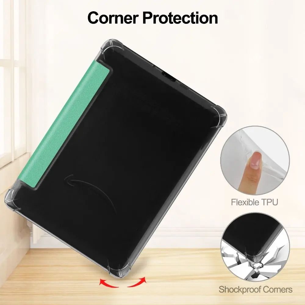 Kindle Basic 6 Inch Smart Case with PU Leather Front TPU Back Auto Wake Sleep Cover