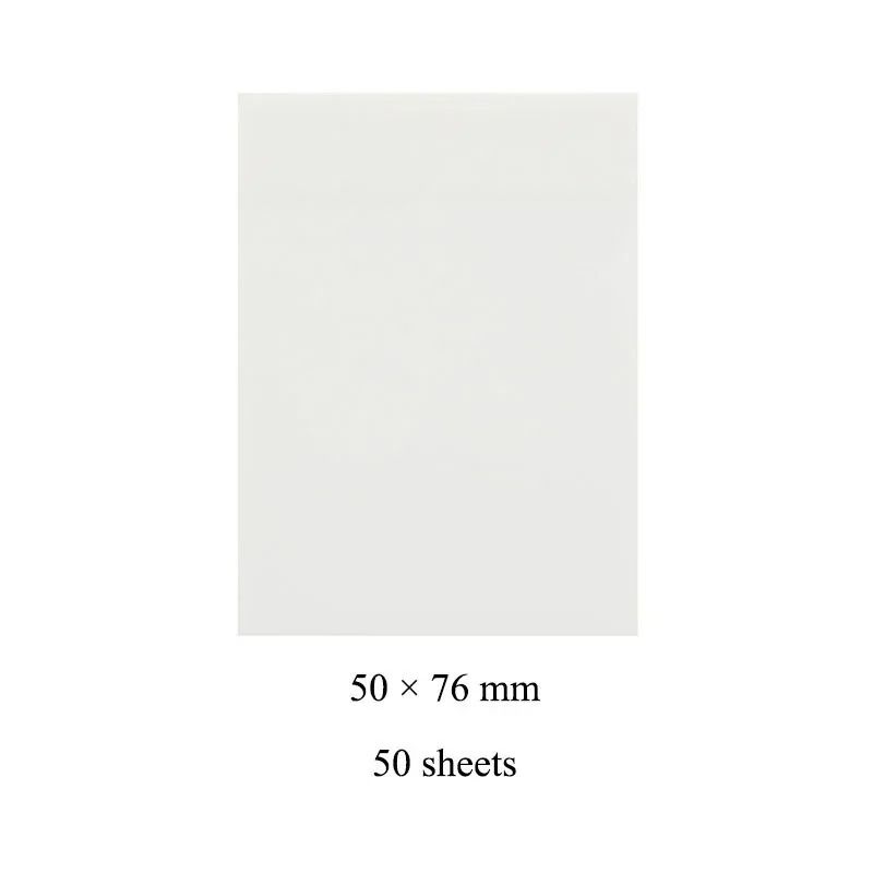 Transparent Sticky Notes See Through Waterproof Self Adhesive Memo Pads for Book Annotation