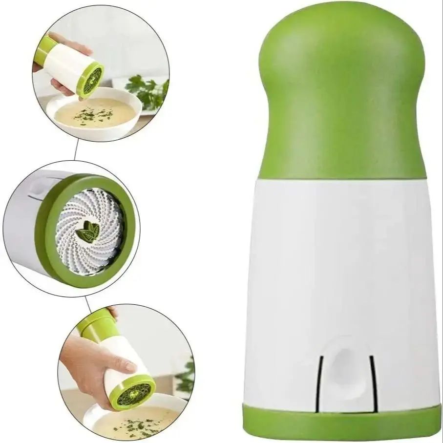 HerbMaster Manual Herb Grinder – Stainless Steel Herb Mincer & Parsley Cutter