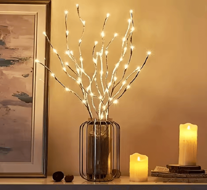 White Birch Branch LED Light