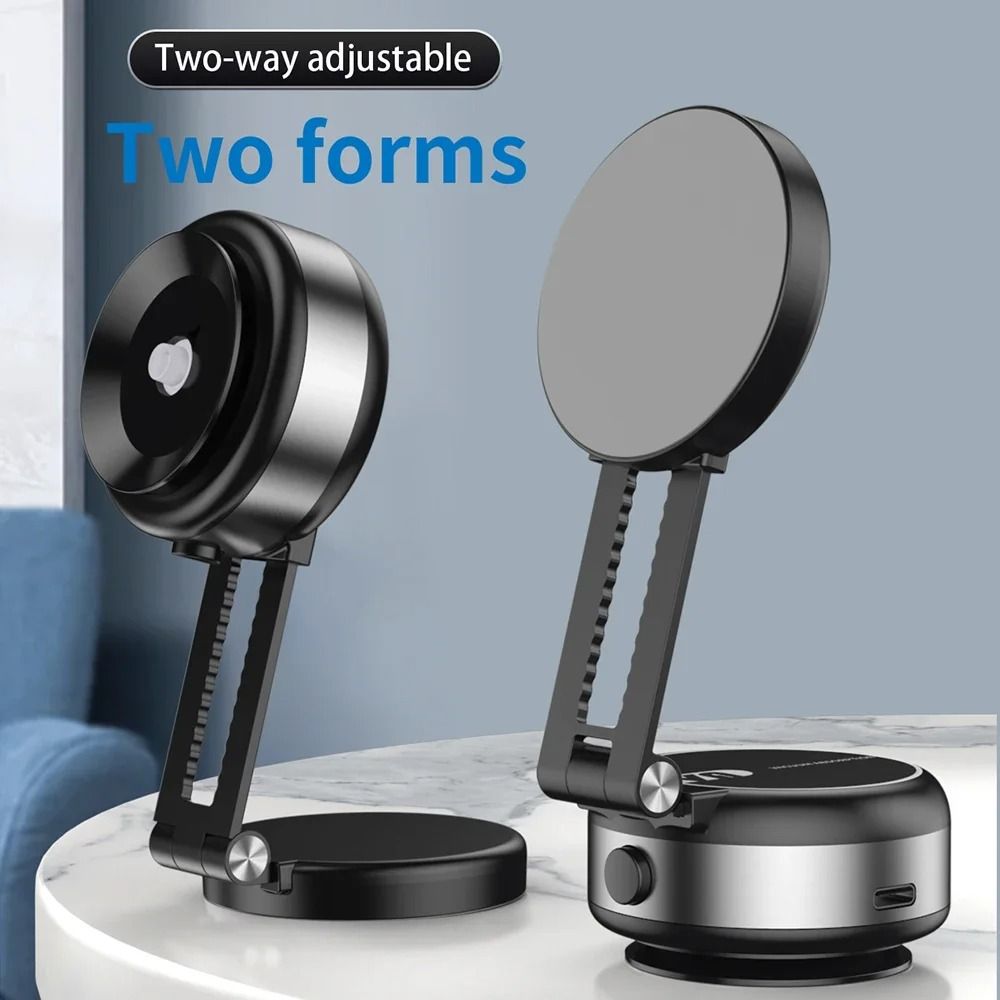 Electric Vacuum Suction Car Phone Holder with Magnetic Telescopic Arm