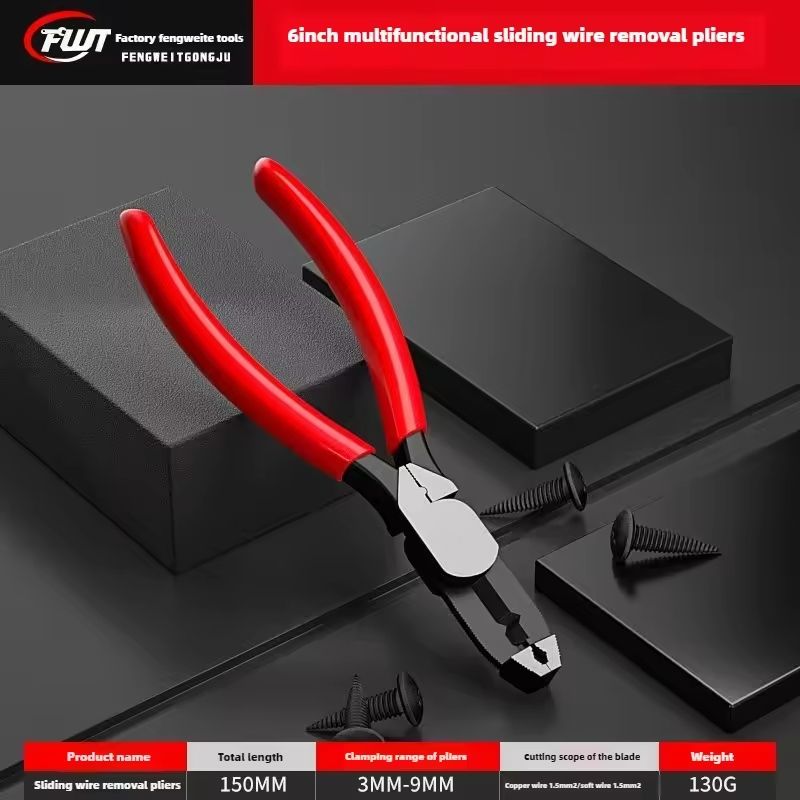 Multi Functional Screw Removal and Wire Stripping Pliers