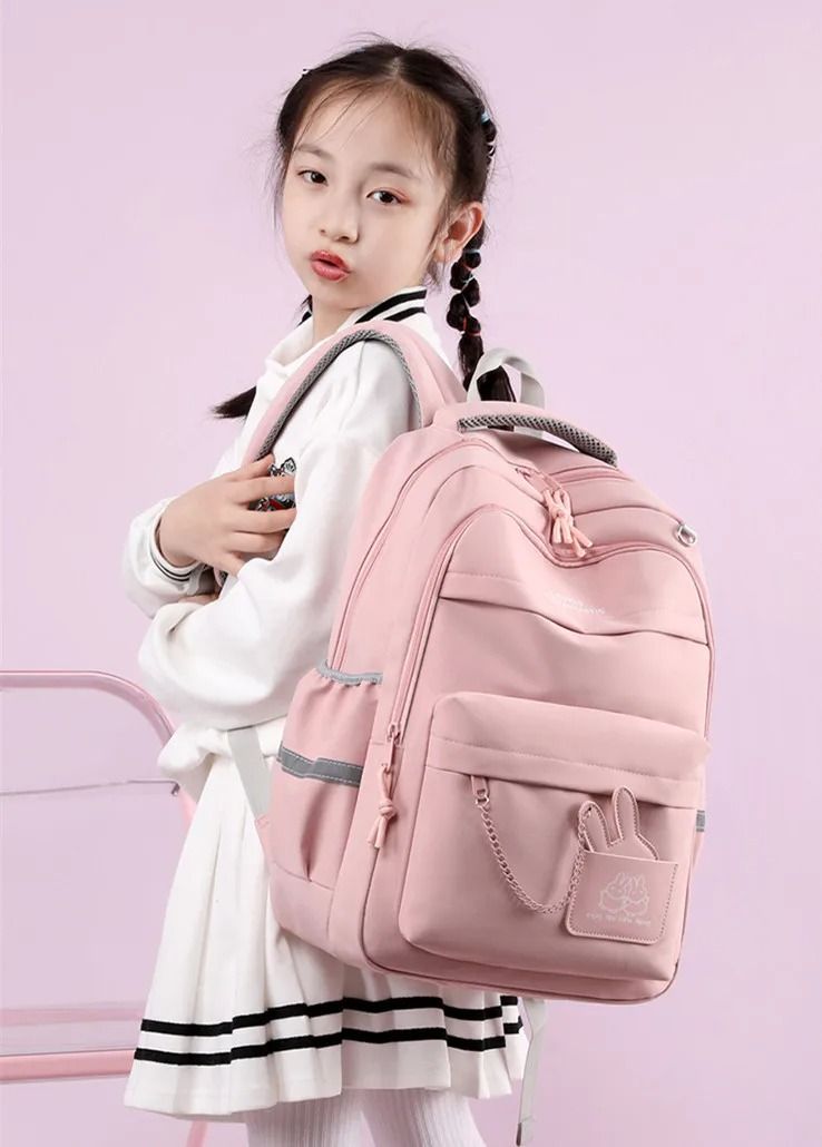 Girls Large Capacity School Backpack with Bookbag Compartments