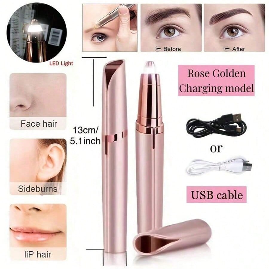 Automatic Eyebrow Shaver, Women Electric Trimmer, Eyebrow Shaper Pencil Face Hair Remover