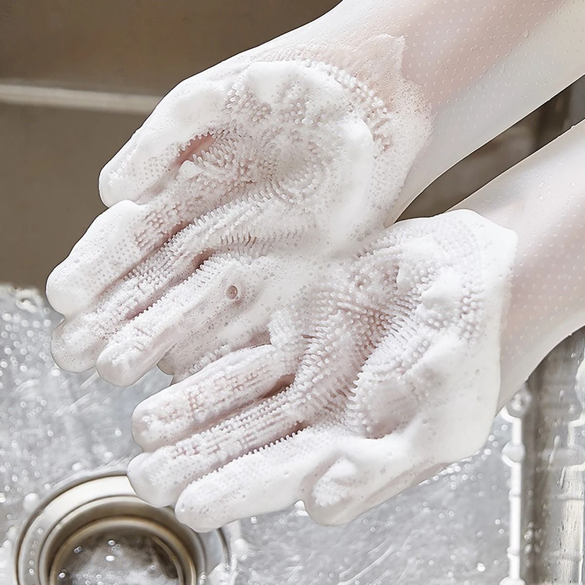 Silicone Pet Grooming and Cleaning Gloves
