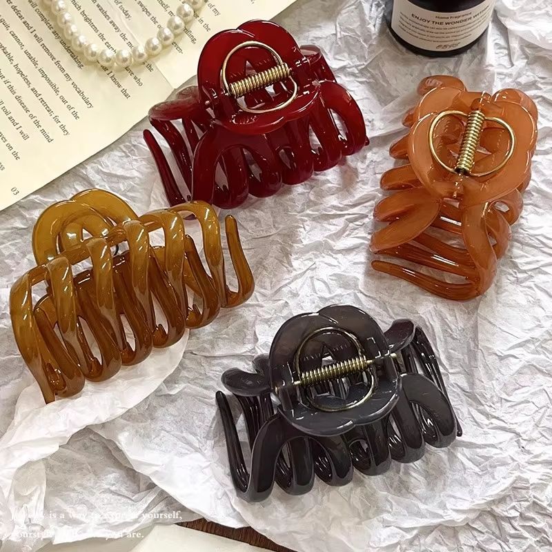 Pumpkin-Design Premium Hair Claw Clip – Large Sweet Ornament for Women with Long Hair