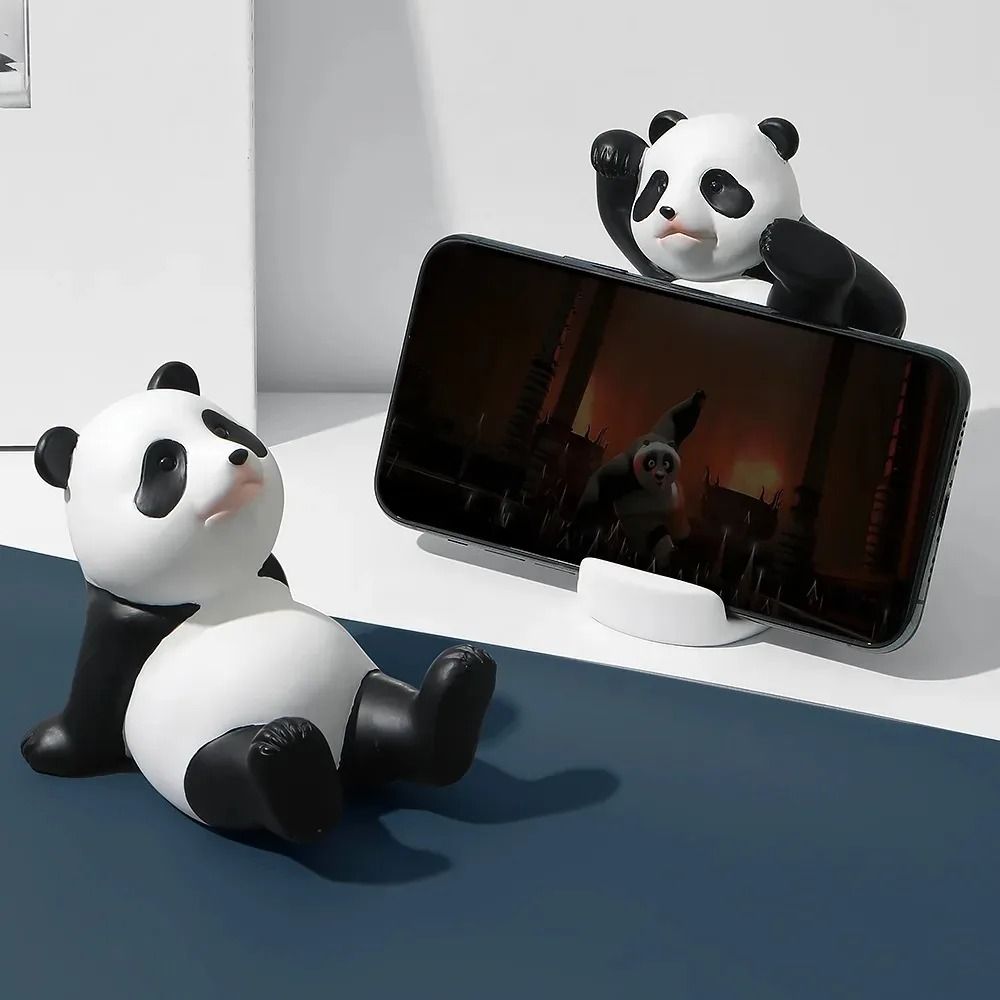 Architectural Panda Mobile Gallery | High-Fidelity Resin Sculpture & Professional Smartphone Stabilization Tech