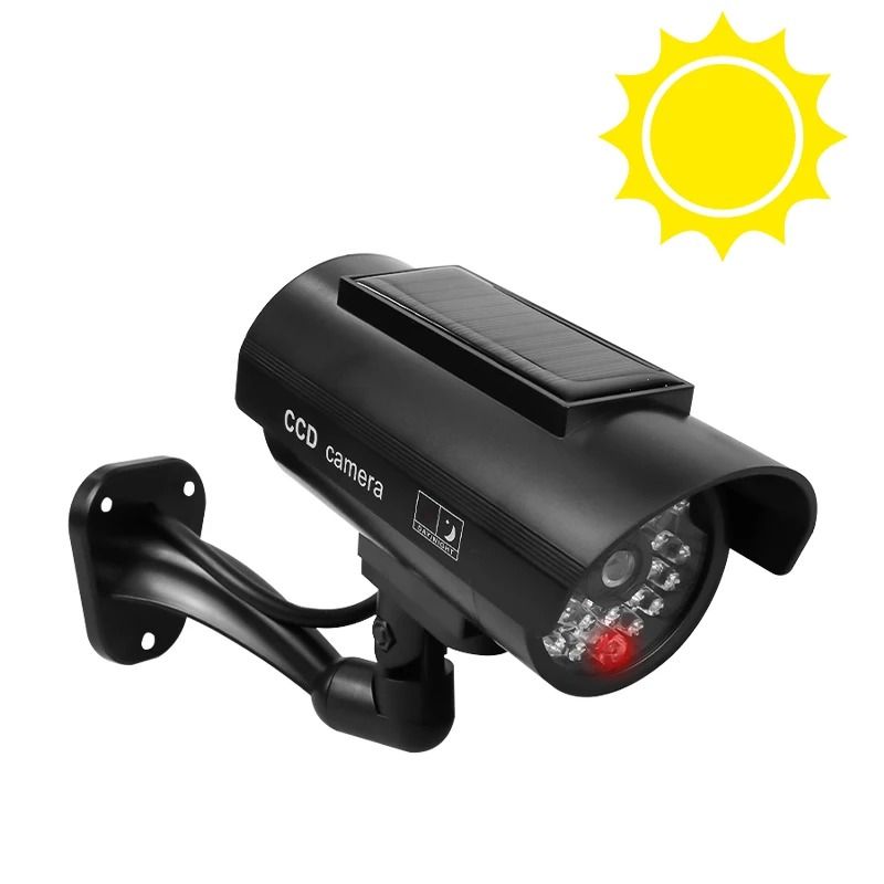 Simulation Solar CCTV Dummy Camera With Flashing LED Light
