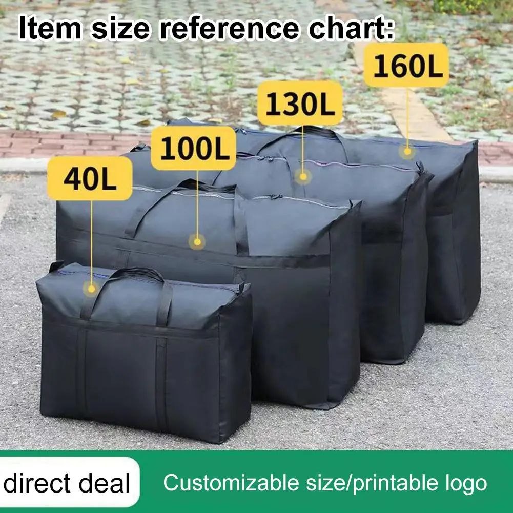 Waterproof Oxford Cloth Laundry Storage Bag Large Capacity – Foldable Lightweight Travel Luggage Bag for Clothes Home