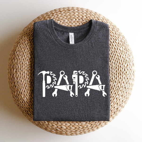Papa Fixer of Things Shirt Funny Tools Dad Tee Gift