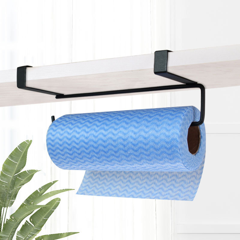 Under Cabinet Toilet Shelf Paper Roll Rack Tissue Hanger Home Organizer Bath Towel Holder