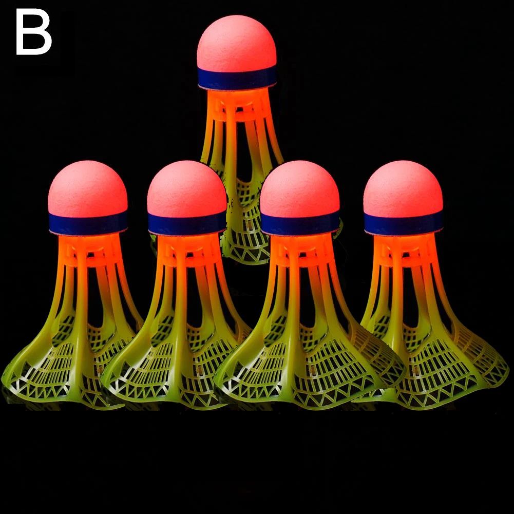 LED Glow Badminton Shuttlecocks Set