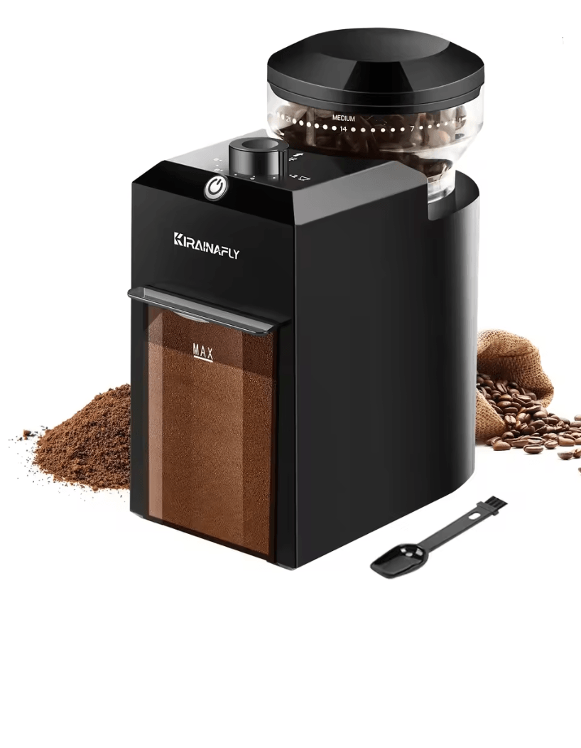 Electric Burr Coffee Grinder with 28 Settings for Espresso French Press and Drip Brewing