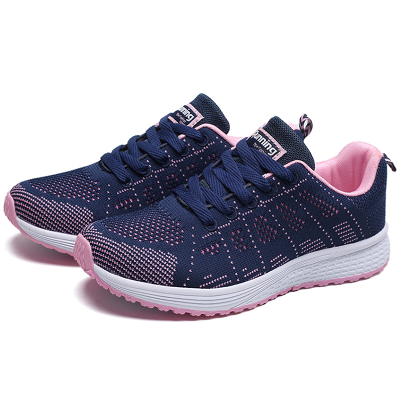 Breathable Women's Sneaker Fashion, Lace Up Vulcanized Shoes, Tenis Feminino Sneakers