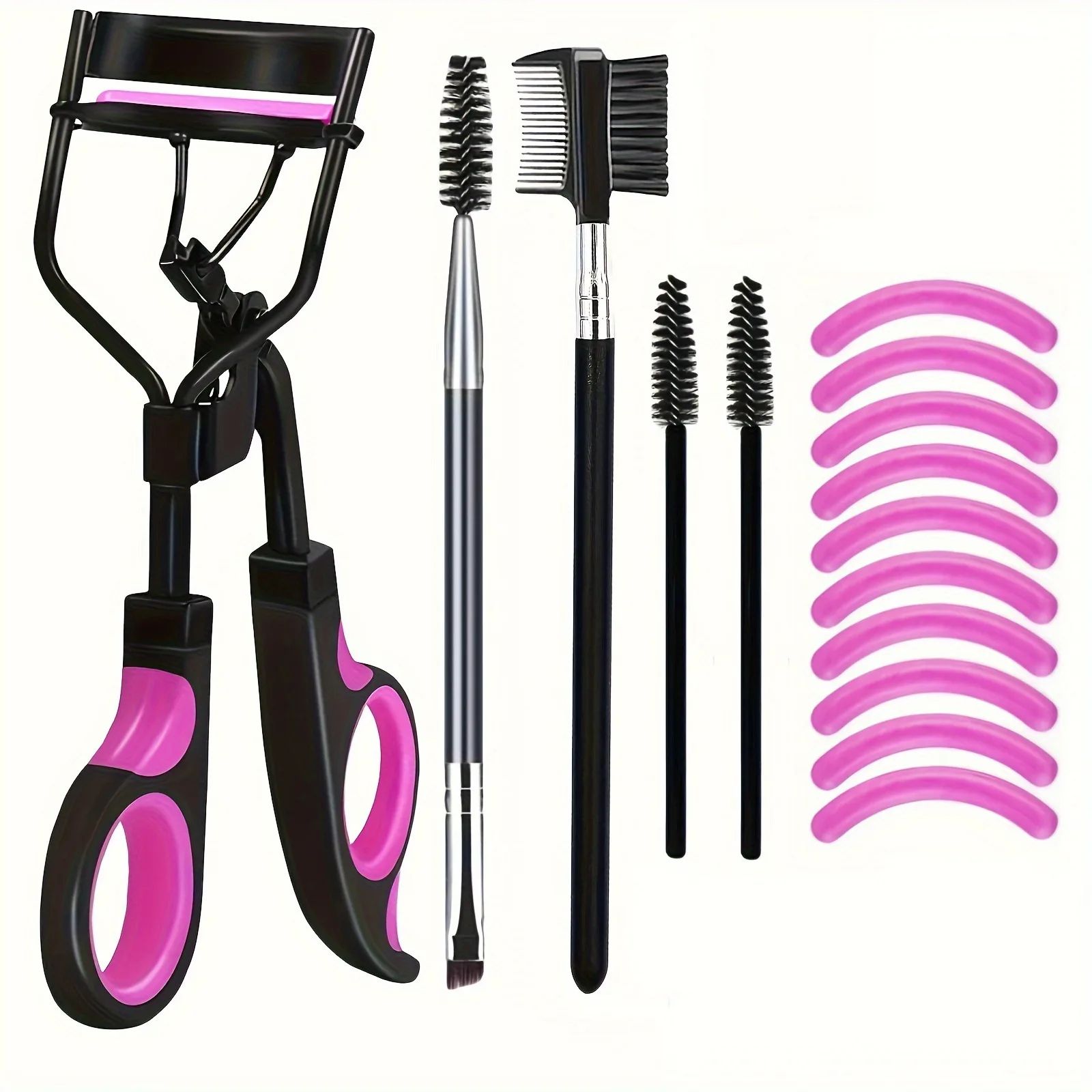 Professional Eyelash Curler Set Lash Curling Tool with Replacement Pads