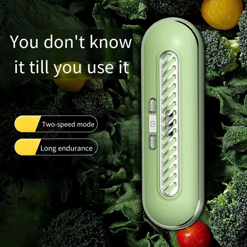 Rechargeable Refrigerator Odor Eliminator Air Purifier – High-Power Fridge Deodorizer with Smart Indicator Light