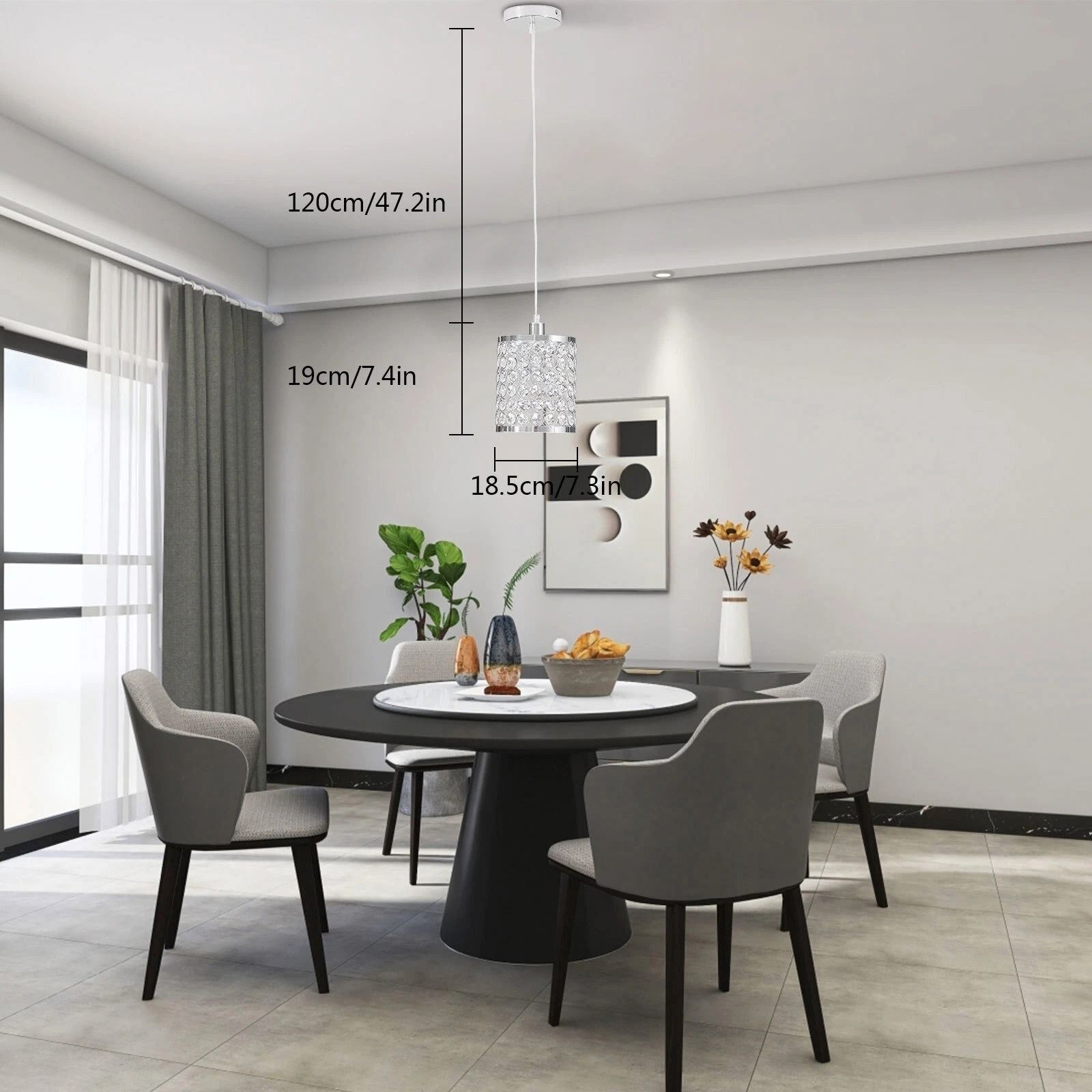 Kitchen Island Lamp Hanging Ceiling Light Fixture, Modern Pendant Light