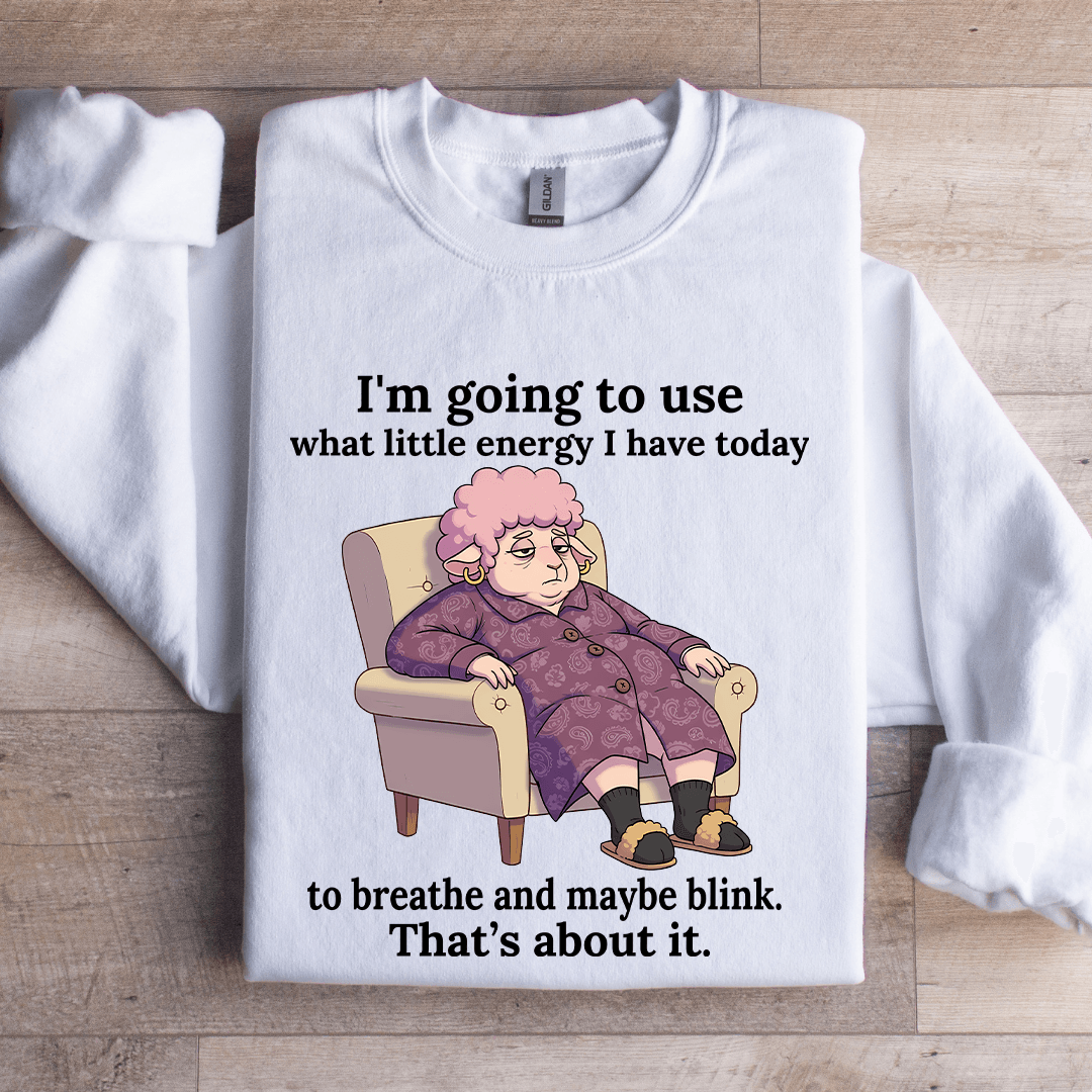 I'm Going To Use What Little Energy Sweatshirt