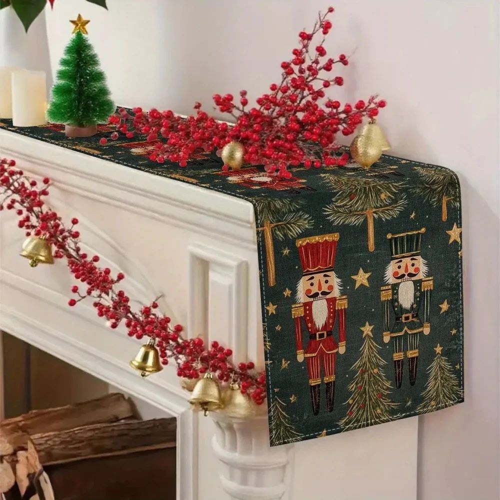 Nutcracker Christmas Table Runner Decor