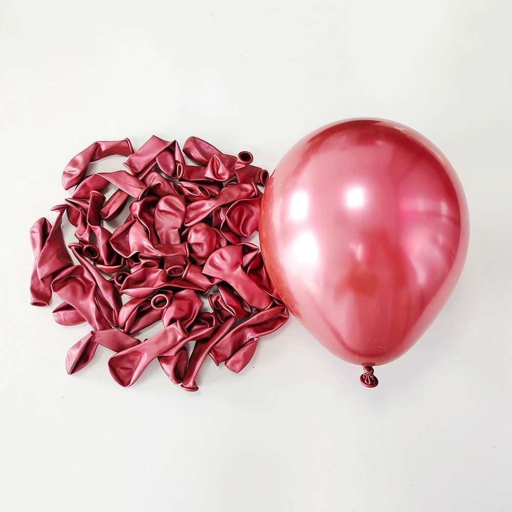 10-Piece 10-Inch Metallic Chrome Latex Balloons
