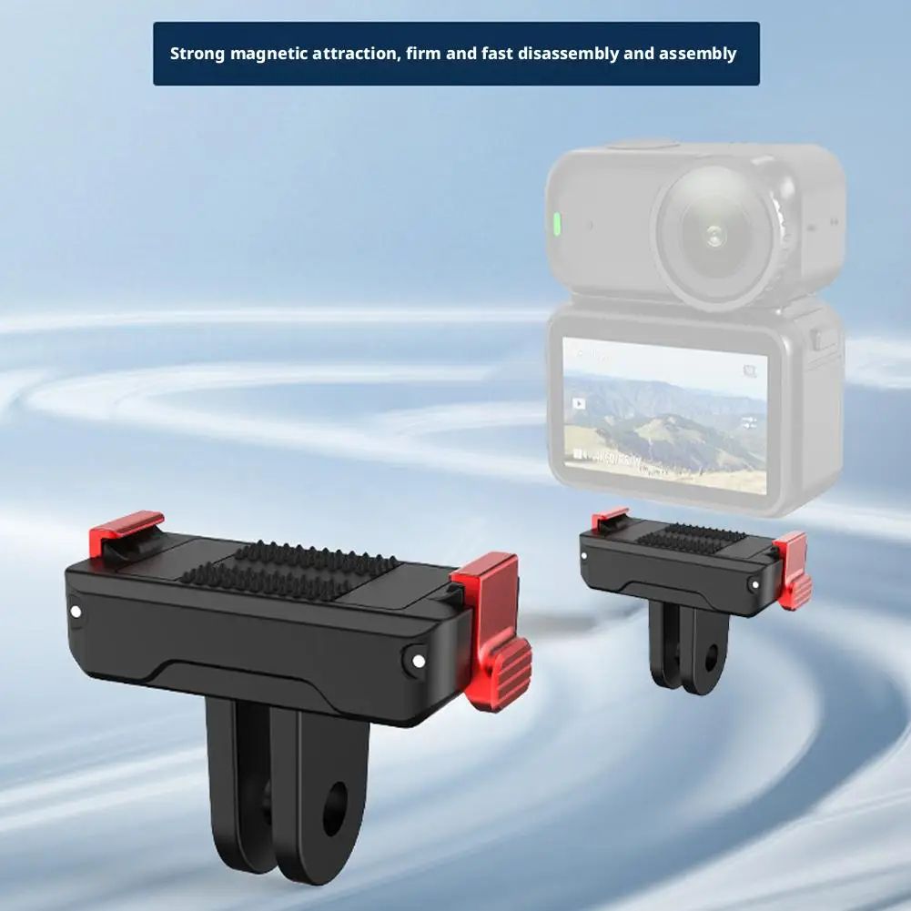 DJI Osmo Nano Magnetic Quick Release Base Two-Jaw Clamp Bracket Mount Adapter for Sports Cameras, Expansion Fixed Pro+
