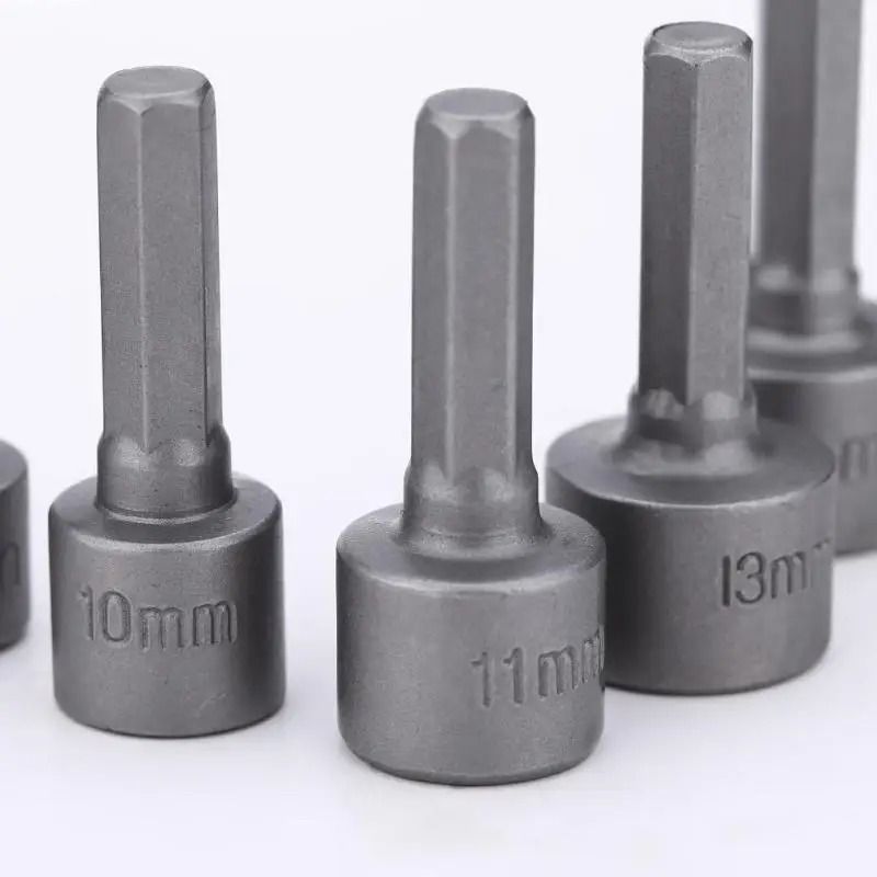 9 Piece Hex Socket Nut Driver Set Drill Bit Adapter Tool Kit